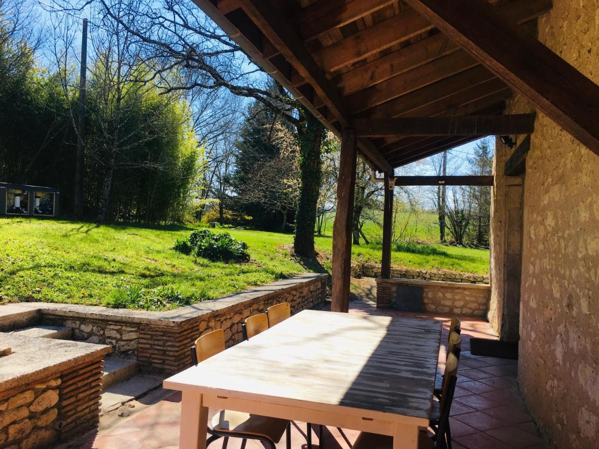 Au Bercail De Bizebarre - Maison Bois & Pierre Dans Un Hameau - Spa Saint-Vivien (Lot-et-Garonne) Exterior foto